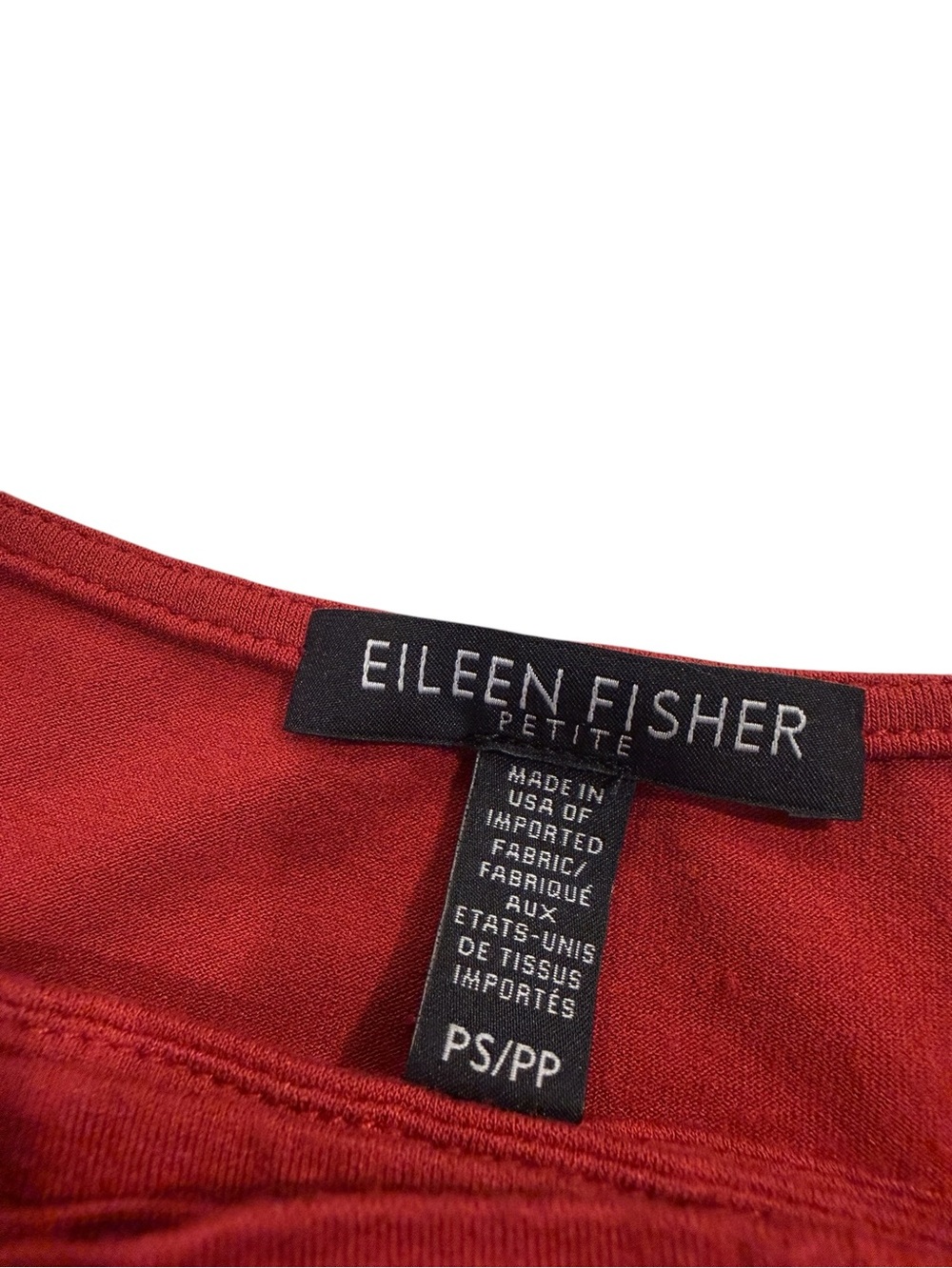 Eileen Fisher V Neckline A Line T Shirt Dress Womens Petite Small Casual Staple - Picture 2 of 13